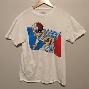 Anime Todoroki Shoto My Hero Academia Tshirt Men's L